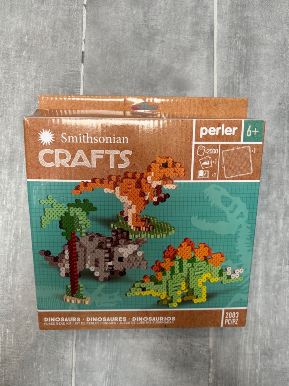 Perler Fused Bead Activity Kit-Smithsonian 3D Dinosaurs